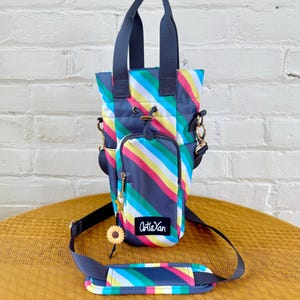 Disability Water Bottle Bag with Fidget Zipper Pull image 2