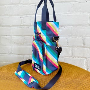 Disability Water Bottle Bag with Fidget Zipper Pull image 4