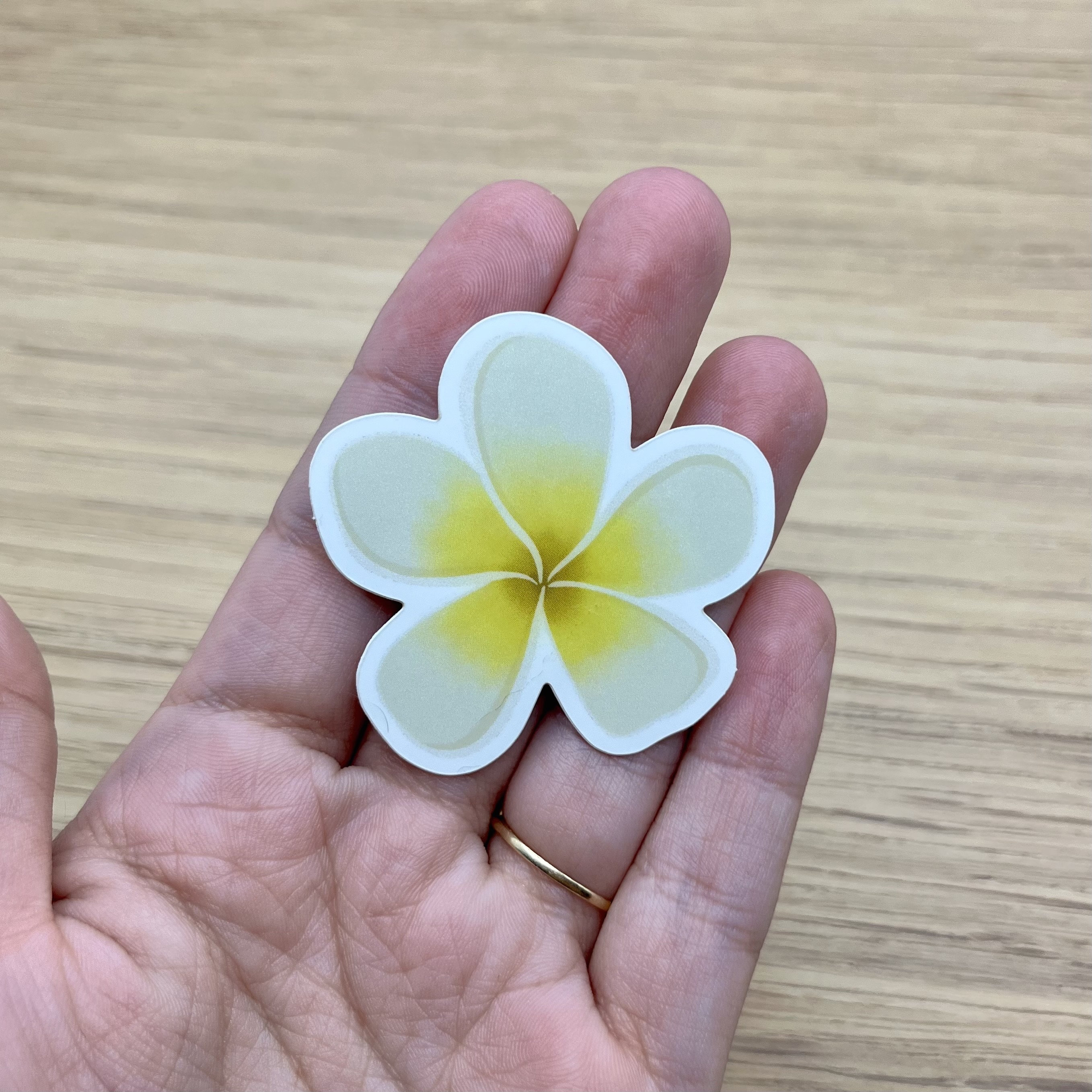 プルメリアの花のステッカー - Etsy 日本