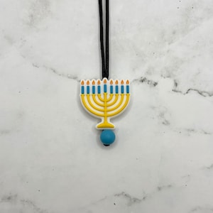 Fidget Jewelry Menorah Necklace
