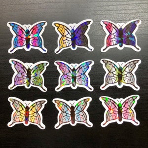 Queer Gender Holographic Butterfly Stickers