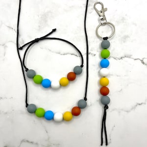 Disability Pride Fidget Jewelry Necklace/Bracelet/Keychain