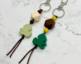 Monstera Fidget Keychain