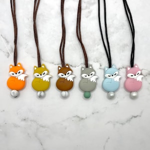 Fidget Jewelry Sleepy Fox Necklace