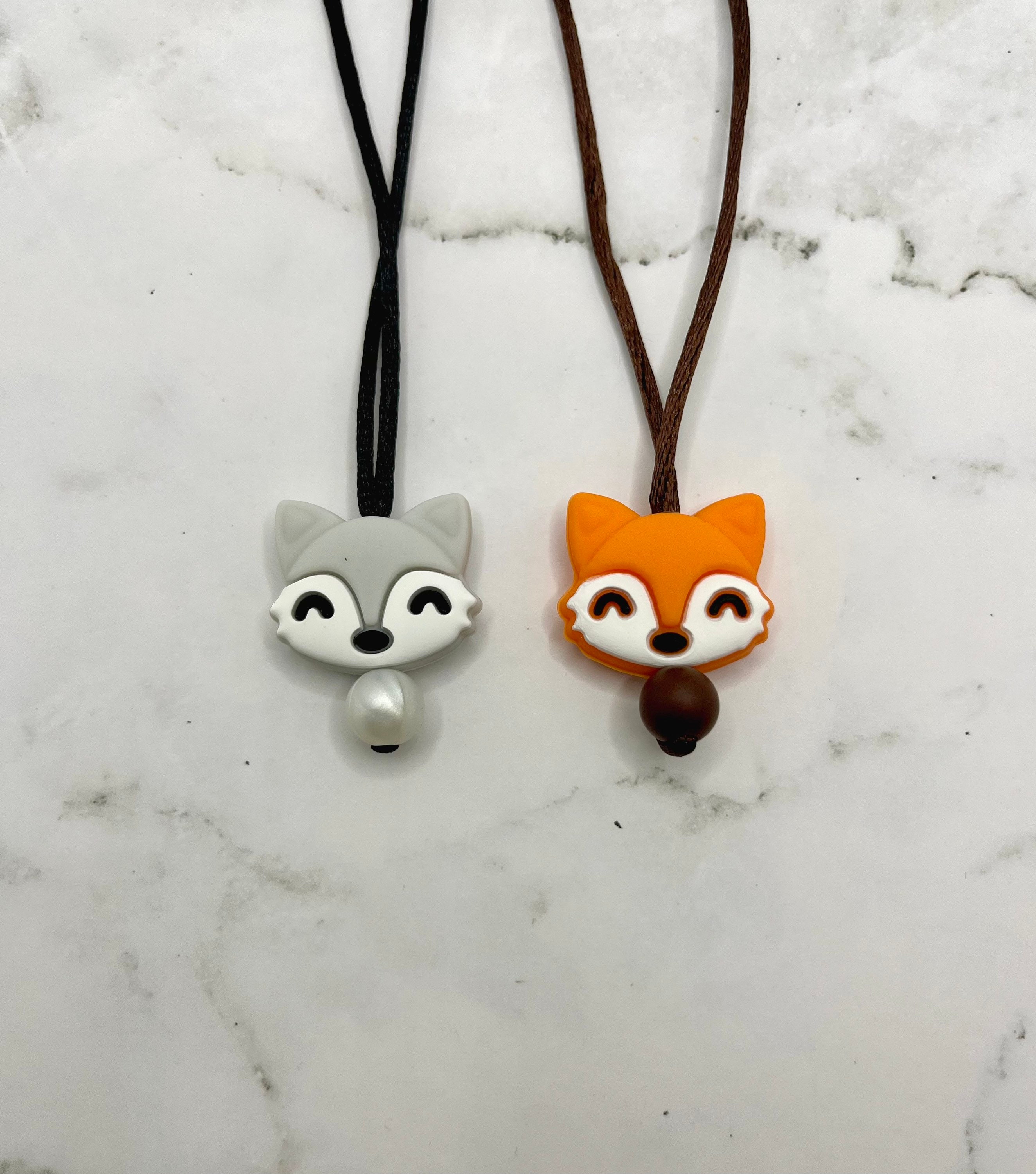 フィジェットジュエリー フォックスヘッドネックレス - Etsy 日本 