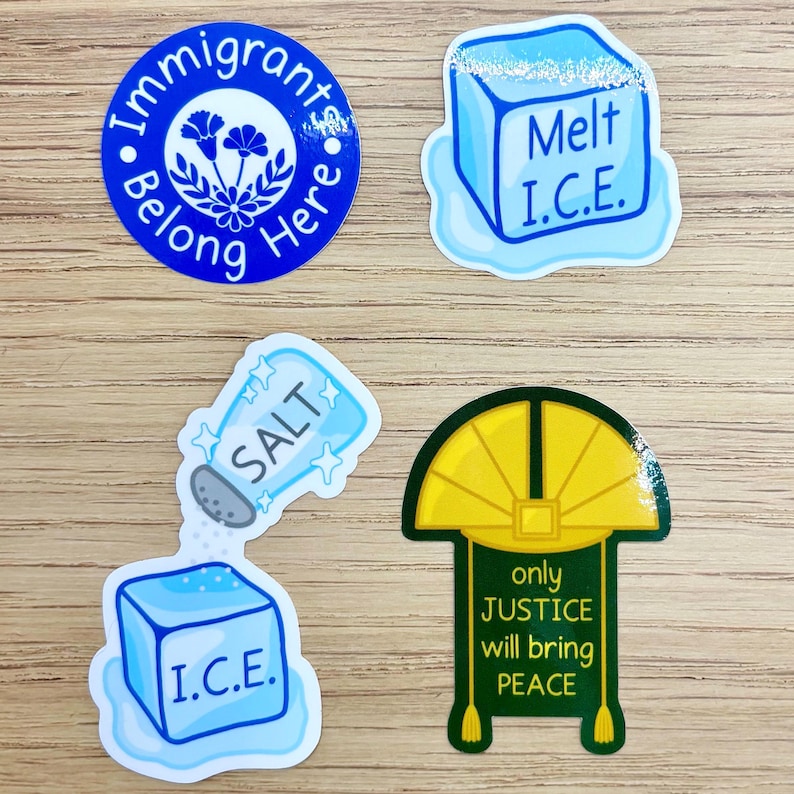 National Immigrant Justice Center Donation Sticker (100% of Proceeds Go ...