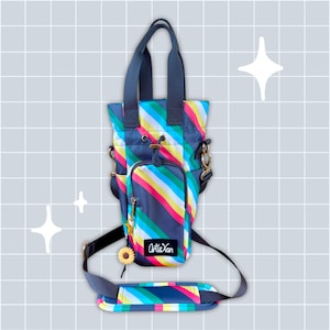 Bolsa para botellas de agua para personas con discapacidad con tirador de cremallera Fidget
