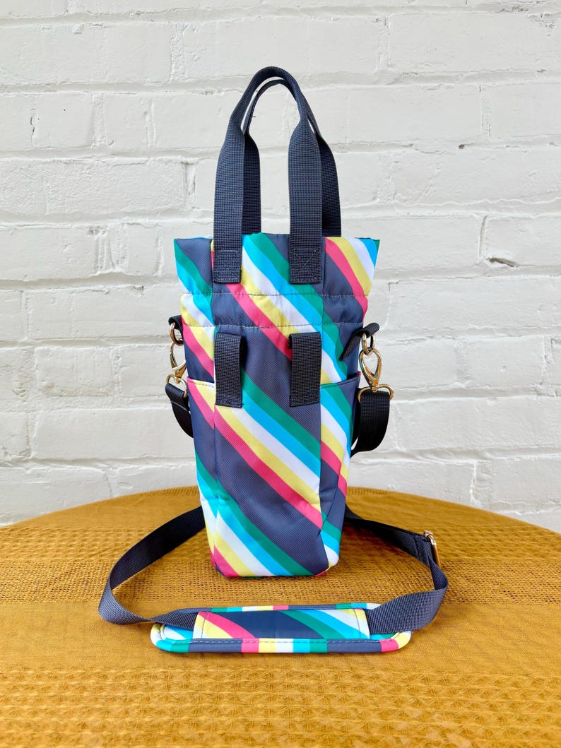 Disability Water Bottle Bag with Fidget Zipper Pull image 6