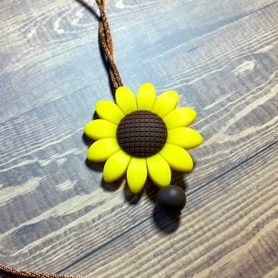Sunflower Fidget Jewelry Necklace Etsy