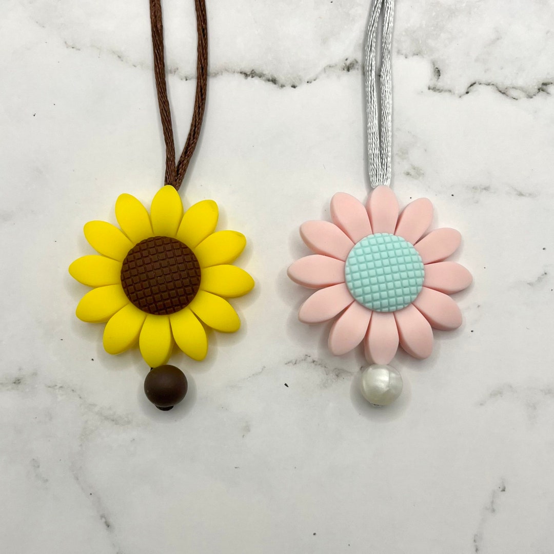 Sunflower Fidget Jewelry Necklace Etsy