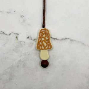 Exclusive Morel Mushroom Fidget Jewelry Necklace by ArtisXan