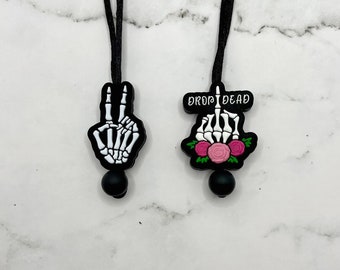 Fidget Jewelry Skeleton Hand Necklace