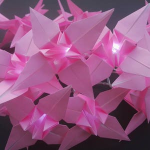 12 Origami Lilies Mixed Japanese Style Floral Prints