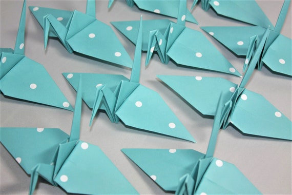 Symbolising Health 20 Origami Crane Wedding Favours Baby Shower Long Life and Happiness