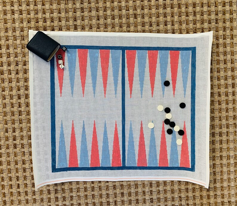 Custom Maxi Needlepoint Backgammon Board Etsy