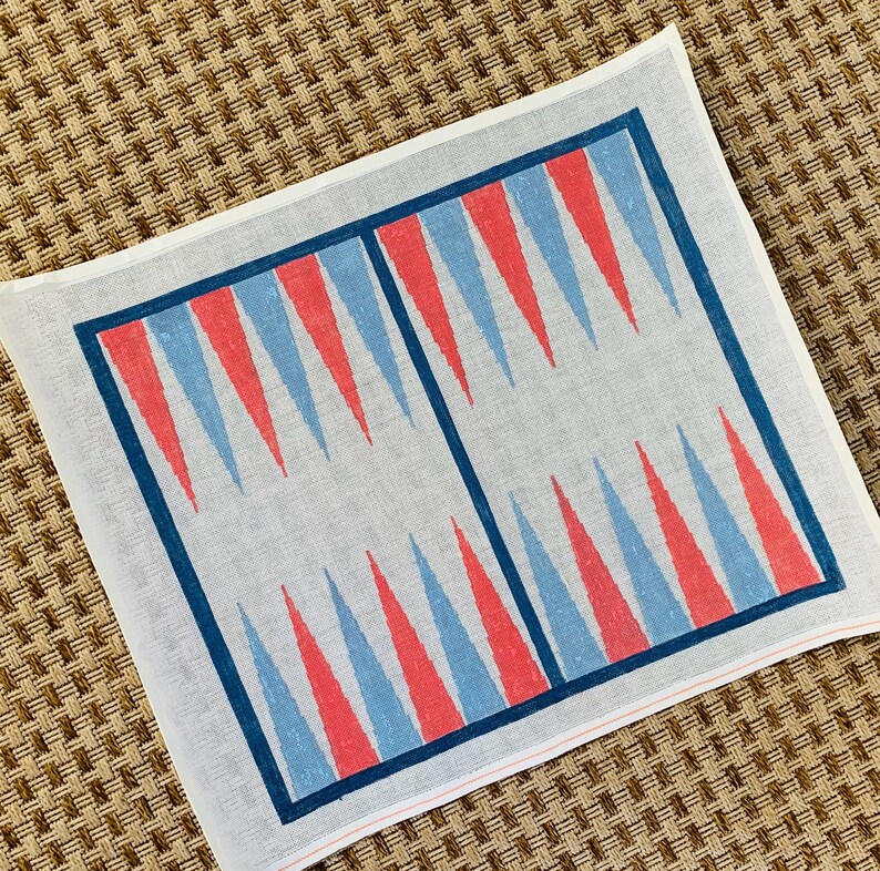 Custom Maxi Needlepoint Backgammon Board | Etsy