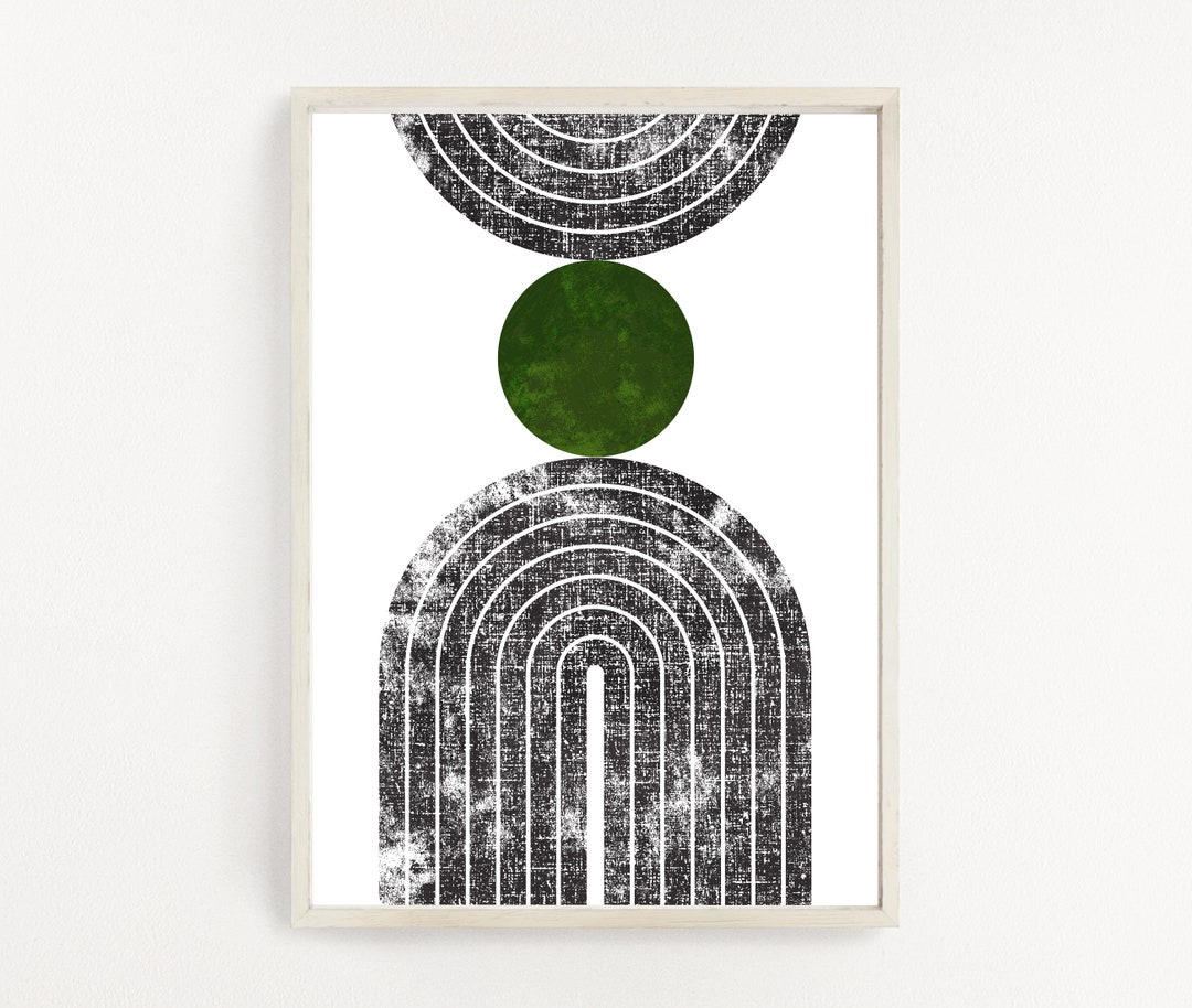 Mid Century Print Modern Geometric Art Printable Wall Art Abstract Art ...