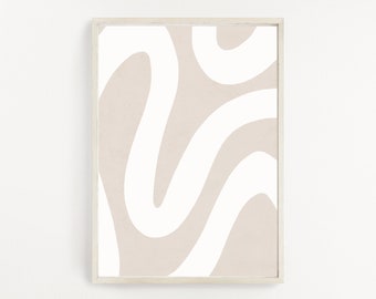 Neutral Wall Art Beige White Art Printable Wall Art Beige Neutral Print Modern Wall Art Abstract Wall Art Instant Download