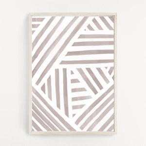 Beige Art Print Abstract Painting Neutral Wall Art Minimalist Print Printable Wall Art Geometric Art Instant Download Boho Decor