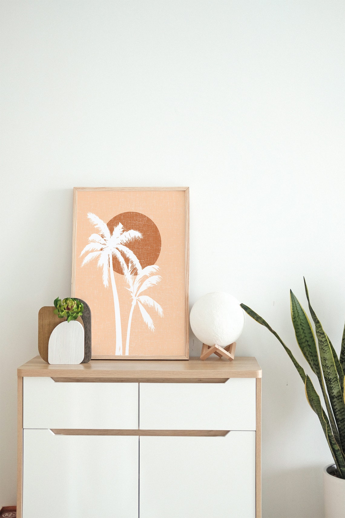 Palm Tree Art Print Desert Printable Art Abstract Wall Art Boho Decor ...