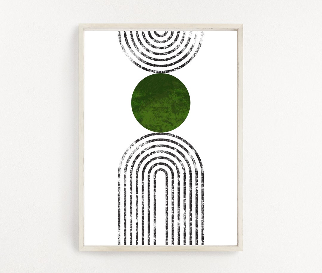 Mid Century Print Modern Geometric Art Printable Wall Art Abstract Art ...