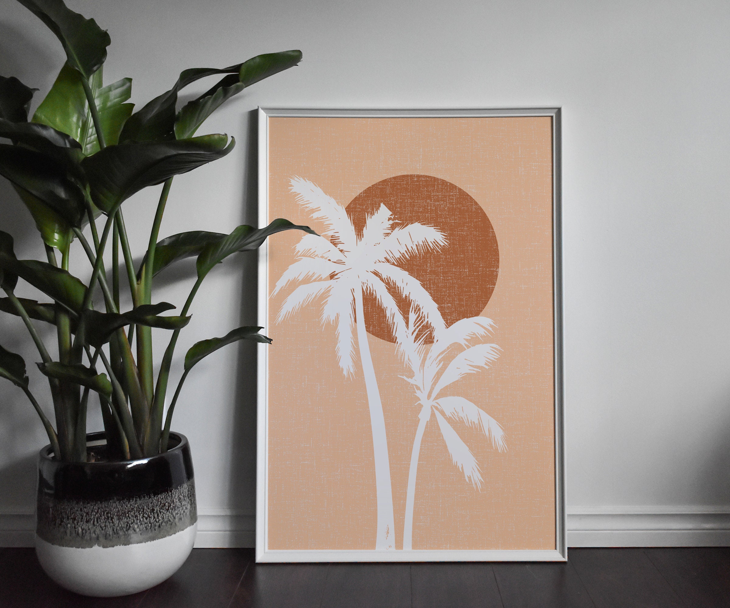 Palm Tree Art Print Desert Printable Art Abstract Wall Art Boho Decor ...