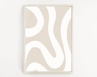 Neutral Wall Art Beige White Art Printable Wall Art Beige Neutral Print Modern Wall Art Abstract Wall Art Instant Download