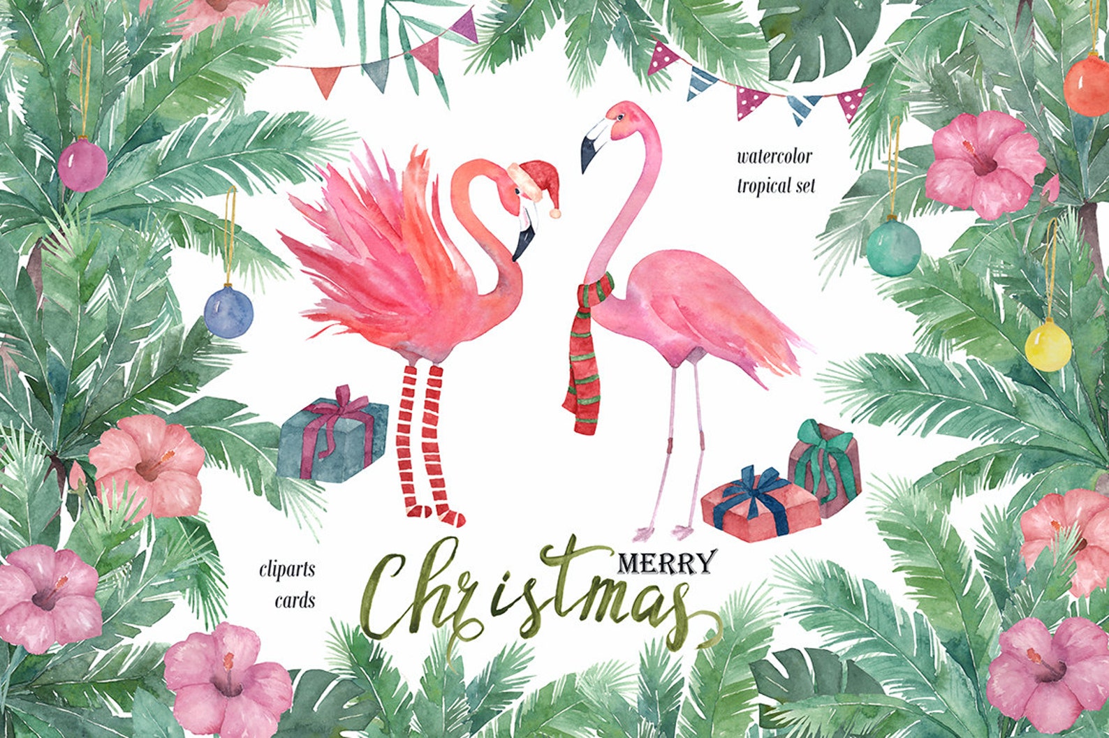 Summer Christmas Clipart