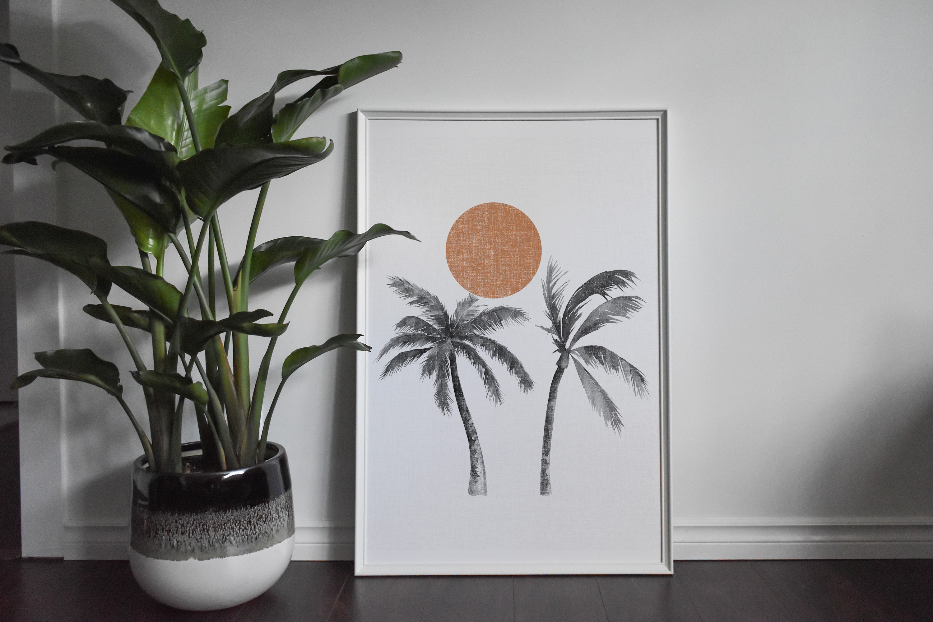 Palm Tree Art Print Desert Printable Art Abstract Wall Art Boho Decor ...