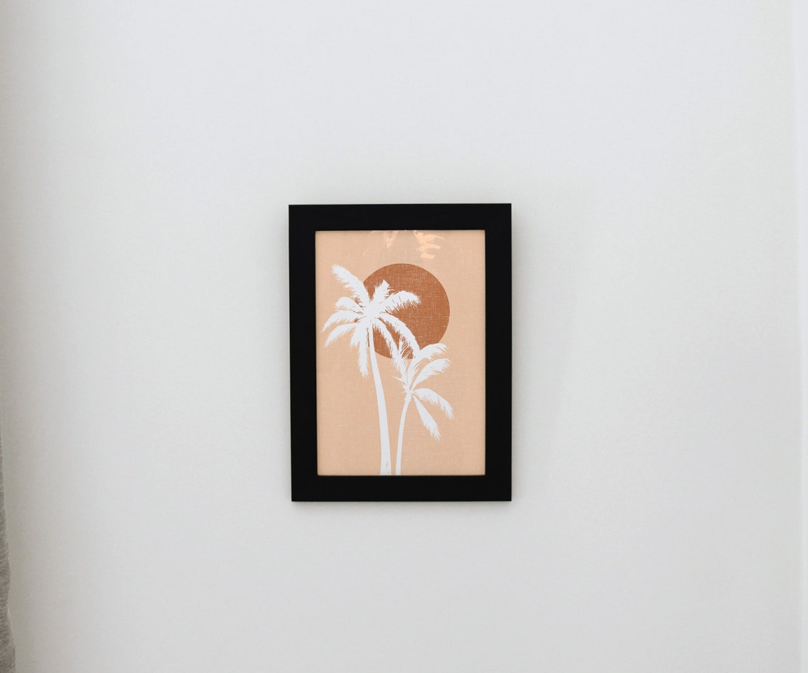 Palm Tree Art Print Desert Printable Art Abstract Wall Art Boho Decor ...
