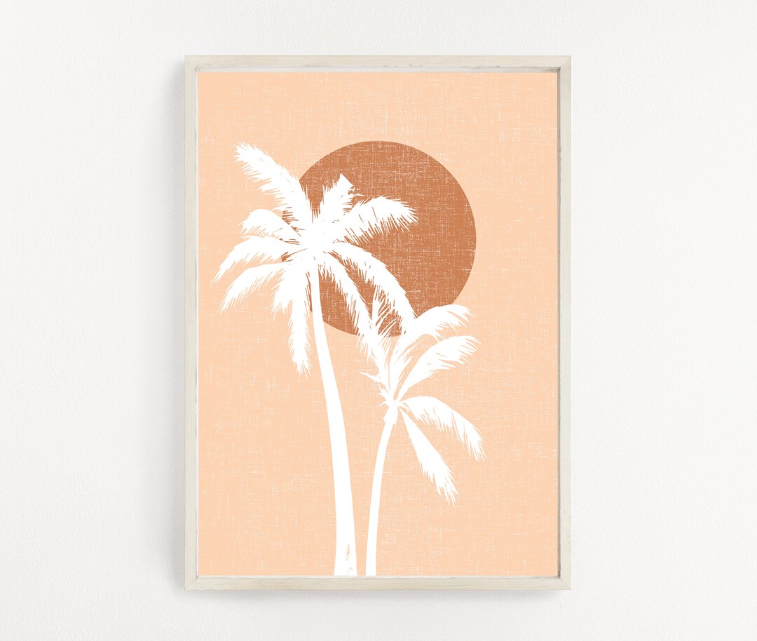 Palm Tree Art Print Desert Printable Art Abstract Wall Art Boho Decor ...