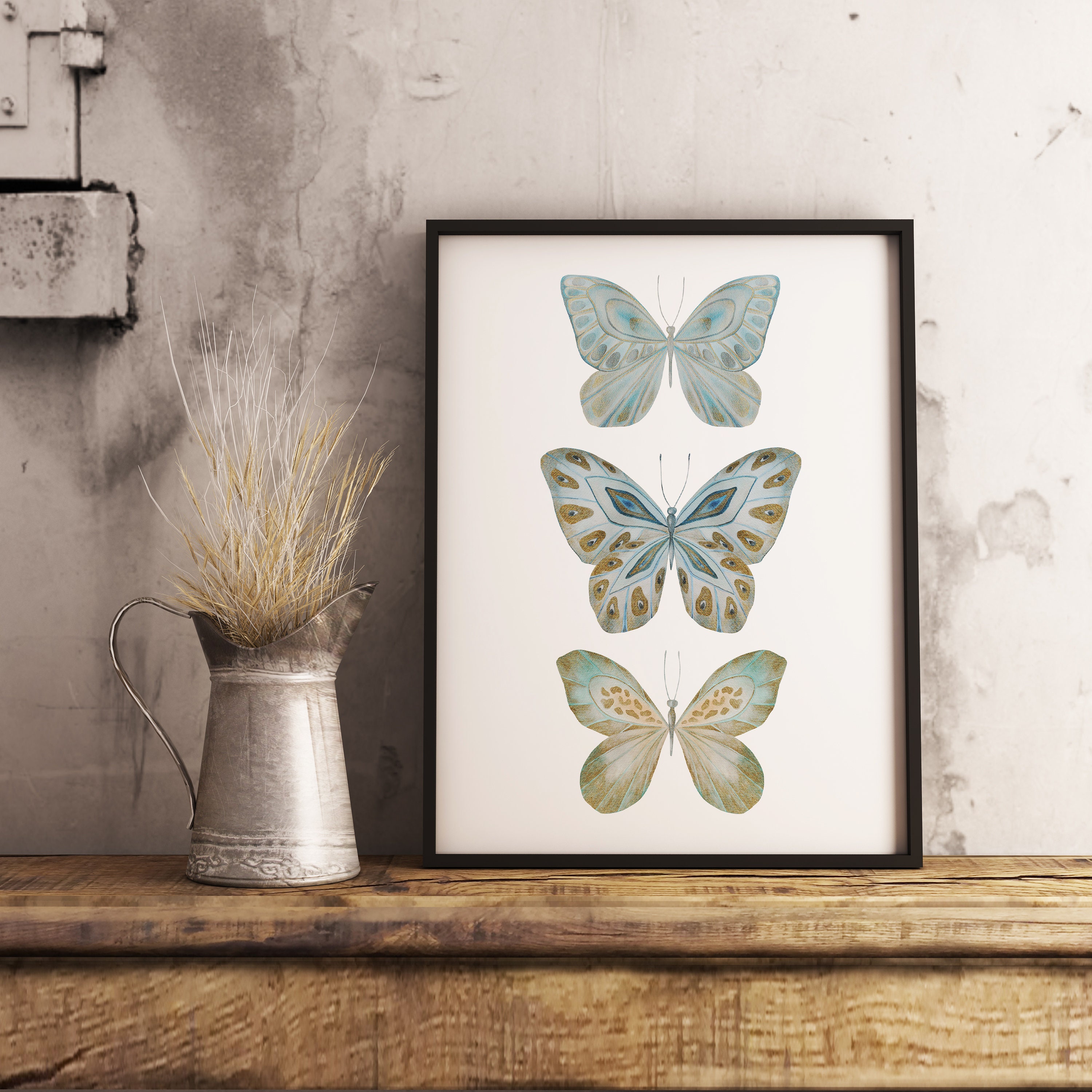 Decorazione Parete Farfalla In Metallo: Scultura 3D, Arredo Casa, Quadro Moderno, Fai Da Te, Elegante E Leggera - 3