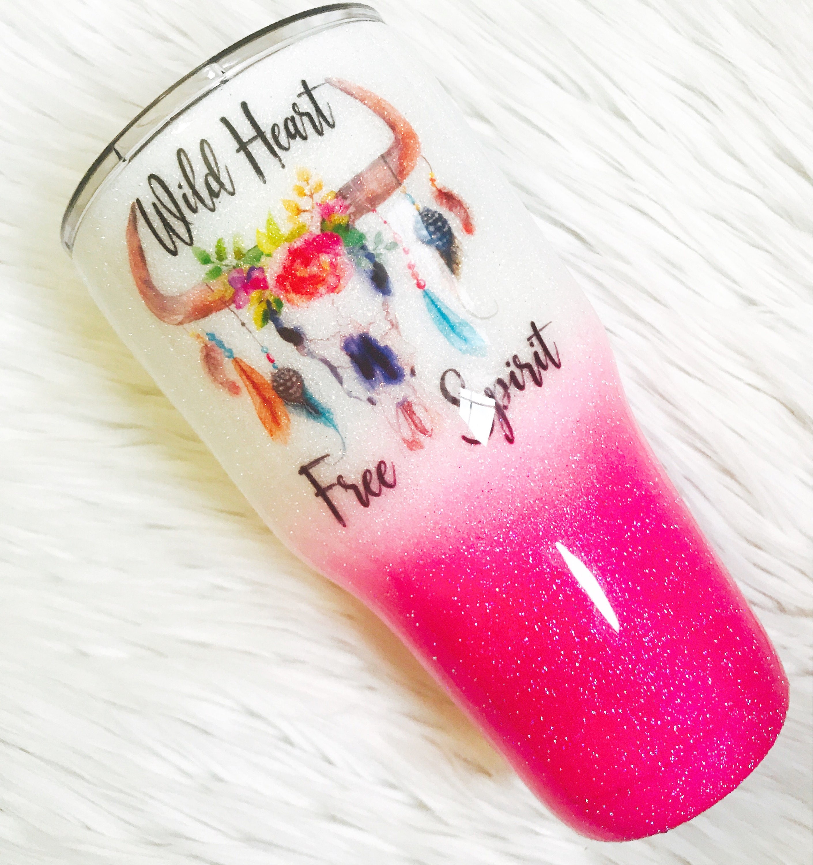 Southern cup/ pink yeti/ glitter dipped tumbler/ glitter Etsy