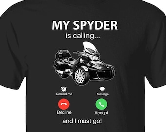 Funny Spyder Motorcycle T-shirts, Unique Gifts For Trike Lovers, Trike Rider Cool Gifts, Spyder Owners, Reverse Trike Gifts (BK195)