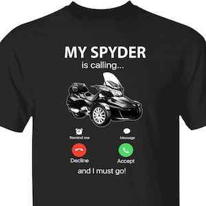 Funny Spyder Motorcycle T-shirts, Unique Gifts For Trike Lovers, Trike Rider Cool Gifts, Spyder Owners, Reverse Trike Gifts (BK195)