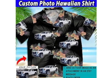 Modern Pickup Truck Personalized Hawaiian Shirt, Unique Gifts For Pickup Truck Lovers, Lifted Truck, Mud Trucks, Custom Pickup Trucks (HAW6)