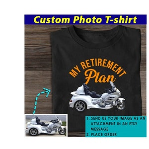 Goldwing Trike Motorcycle Triker Personalized Photo T-shirts, Unique Gift For Trike Lover, Trike Rider Cool Gift, Freewheeler Owners (BK281)