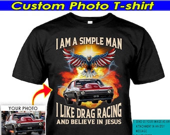 Maglietta personalizzata con auto da corsa di accelerazione, regalo per corridori di accelerazione, auto da drifting, corse di supercompetizioni, corse di auto divertenti, regali per amanti delle auto (BK417)