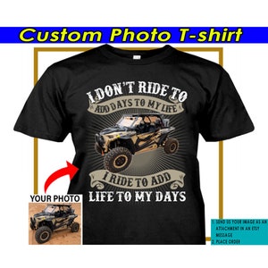 ATV UTV Off road Personalized Photo T-shirt, Dirt Quad Lovers, Off Road Racing, Quad Bike, Mud Bogging, Offroading, RC Car Lovers (BK6)