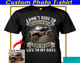 ATV UTV Off road Personalized Photo T-shirt, Dirt Quad Lovers, Off Road Racing, Quad Bike, Mud Bogging, Offroading, RC Car Lovers (BK6)
