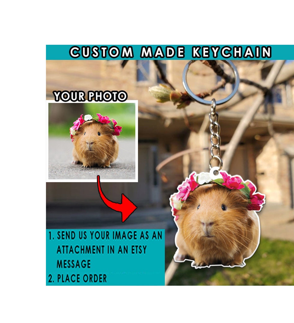 Personalized Guinea Pigs Keychains Gifts for Guinea Pigs Etsy