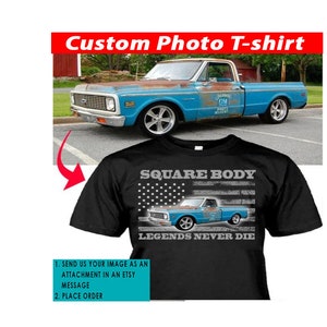Square Body Pickup Truck Personalized T-shirt, Gift For C10 Truck Lovers, Classic Pickup Truck Owners, American Truck Guys Gifts (Pickup3)