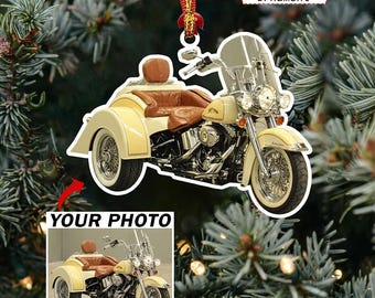 Trike Motorcycle Personalized Ornaments, Unique Gift For Trike Rider Triker, Custom 3 Wheel Motorcycles, Trike Motorbike, Acrylic Ornaments