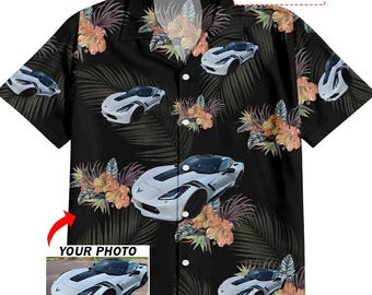 Sports Car Personalized Hawaiian Shirt, Unique Custom Gifts For Car Lovers, Luxury Cars, Convertible Car Aloha Shirts (HAW6)