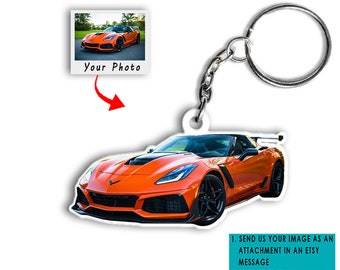 Sports Car Personalized Keychains, Gift For Car Guys, Supercar, Luxury Car, Muscle Car Owners, Custom Car Gifts For Him, Sport Car Keychain