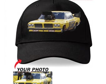 カスタム ファニーカー ドラッグ レーシング パーソナライズ ベースボール クラシック キャップ、ファニーカー ドラッグ レーサーへのユニークなギフト、ファニーカー レーシング チーム ギフト (PHOTONLY)