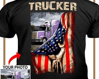 アメリカントラッカー 大型トラック パーソナライズTシャツ トラック