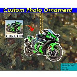 Sport Bike Motorcycle Personalized Ornament, Custom Motorcycle Gifts, Super Bike, Motorcycle Racing, Gifts For Bikers, Acrylic Ornaments