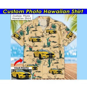 Muscle Car Personalized Hawaiian Shirt, Best Gifts For Car Guys, Custom Car Gifts, Car Gifts For Him, Muscle Car Shirts For Men (HAW1)