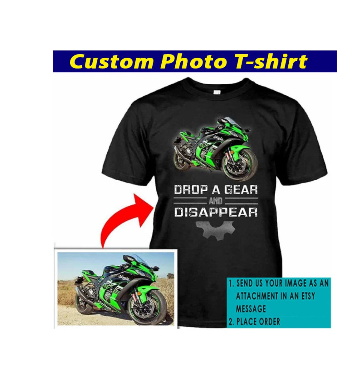 T-shirt imprimé moto racer bikers